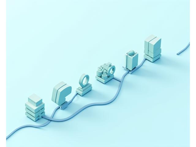 Timeline illustration showing Kindred Code's data analytics implementation process