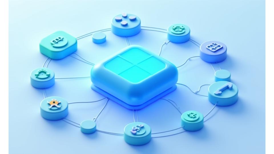 Diagram showing various popular business applications (CRM, Communication, Project Management, Accounting) interconnected with a central Kindred Code automation hub, demonstrating seamless data flow.